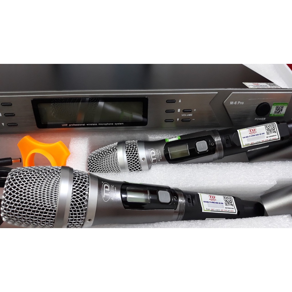 Micro không dây TD Acoustic M8 Pro - Hàng Chính Hãng 2022 - Gia Khang Shop