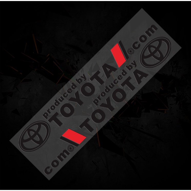 Bộ 2 tem dán cửa xe ô tô Toyota