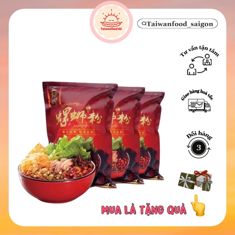 Bún ốc Liễu Châu Lý Tử Thất ăn liền gói lớn 305g