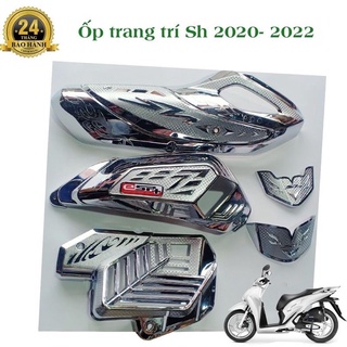 Bộ trang trí,bảo vệ xe SH 2020 2021 2022. 125-150 . 5 món crom