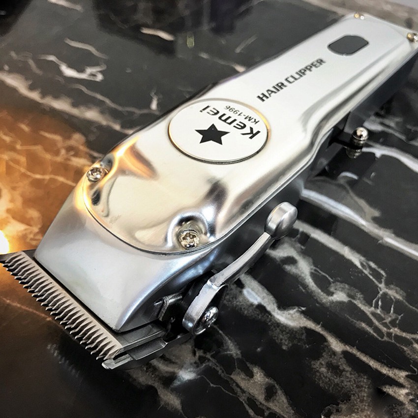 Tông Đơ Cắt Tóc Kemei Km 1996 Sạc Nhanh Pin Trâu Máy Cực Êm Khỏe