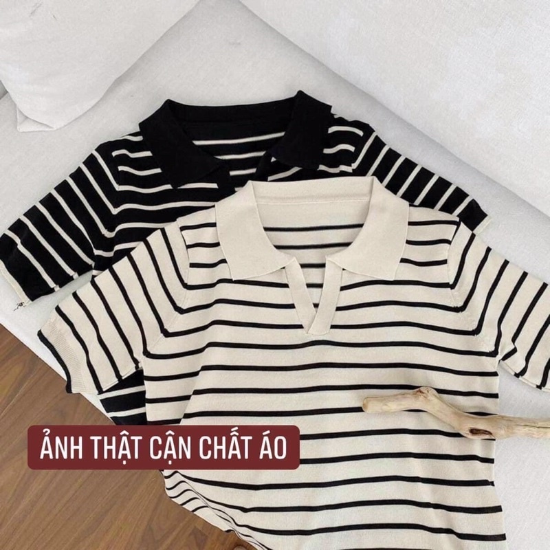 Áo Kẻ Cổ Polo