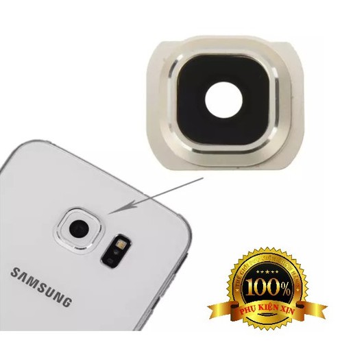Kính Camera Samsung S6 Edge / G925 Chính Hãng Màu Gold