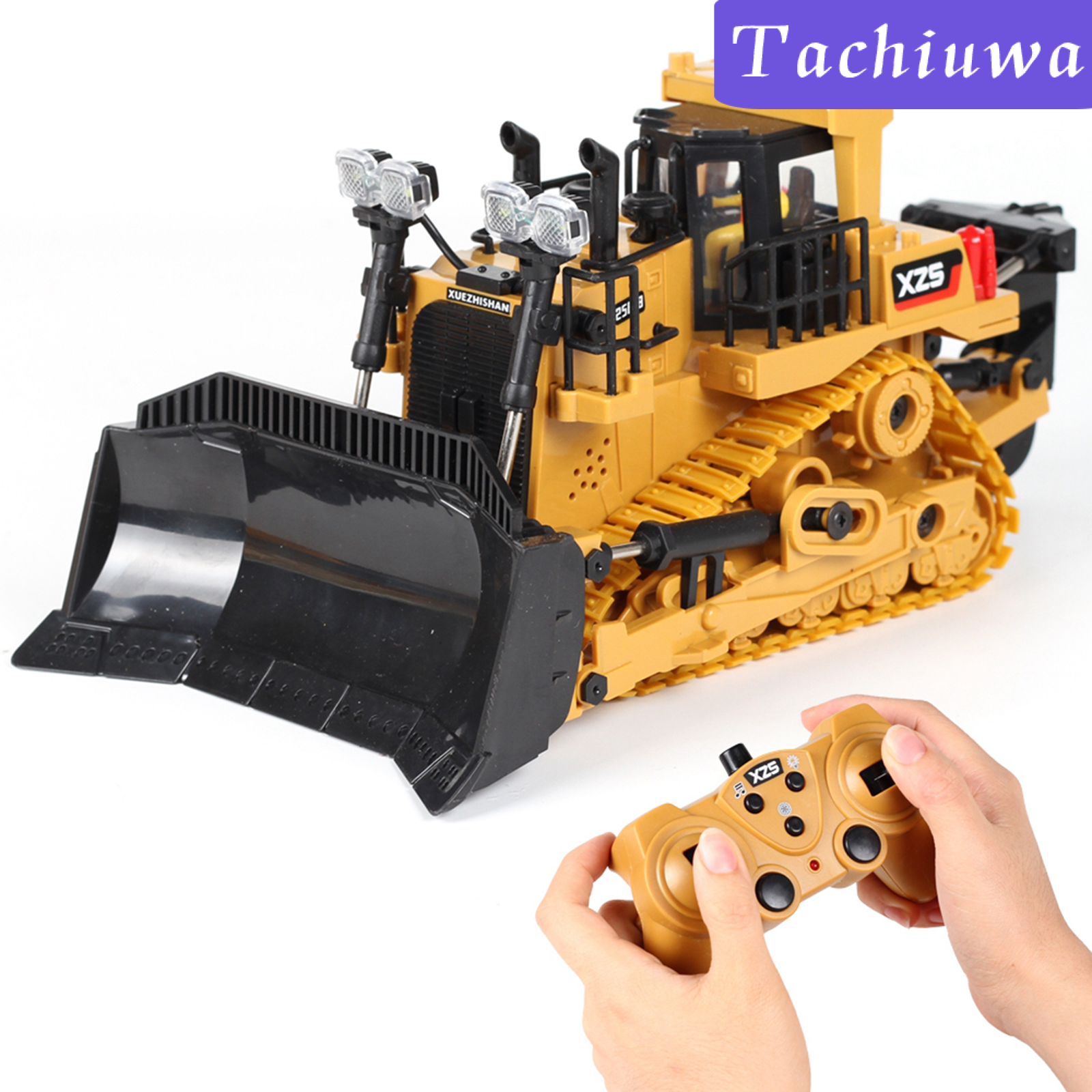 RC Xe Xúc Đất Điều Khiển Từ Xa Có Đèn Và Âm Thanh