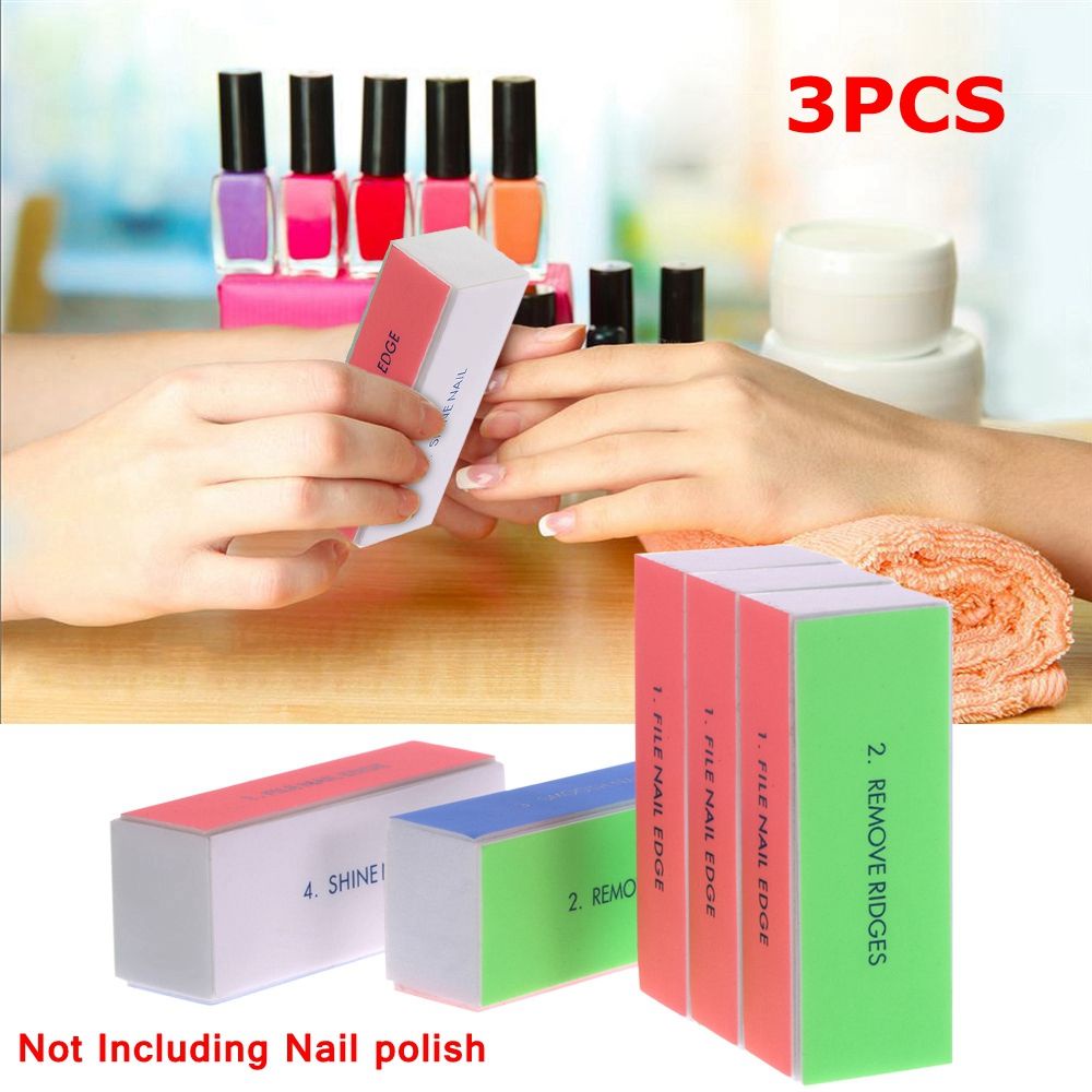 [Hàng mới về] Set 3 khối chà nhám móng tay 4 mặt