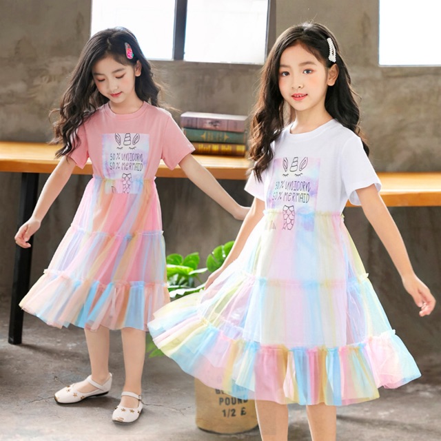 Đầm công chúa cho bé gái size đại  - kèm ảnh thật