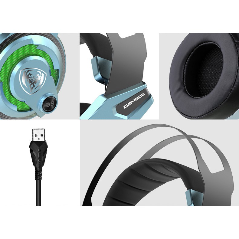 TAI NGHE SOMIC G 949 DE LED (USB)7.1 BẠC