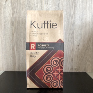 Cà phê rang mộc Kuffie coffee Robusta (500g)