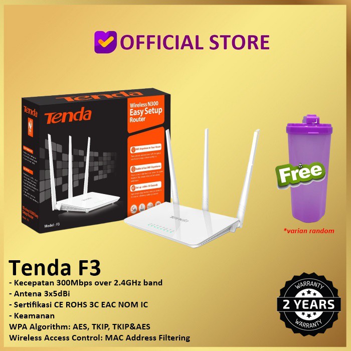 Bộ Phát Sóng Wifi Không Dây F3 N300 300mbps