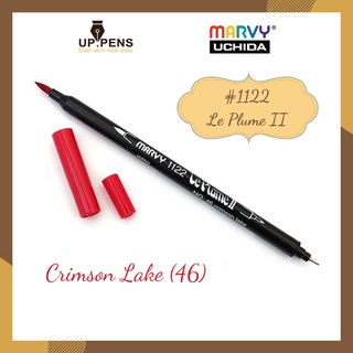 Bút brush viết calligraphy hai đầu Marvy 1122  - Màu đỏ (Crimson Lake - 46)