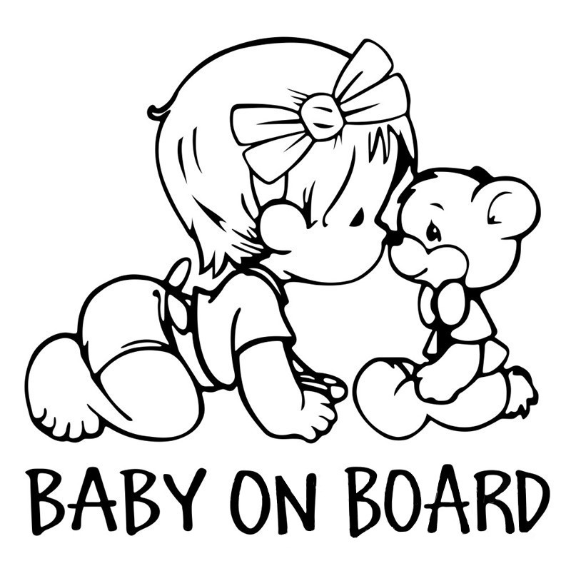 Tem Dán Baby On Board (mẫu 2) Ms-180