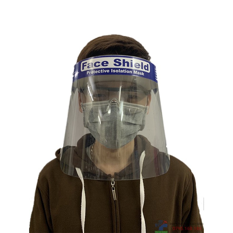 Mặt nạ phòng dịch, tấm chắn giọt bắn faceshield- Hình thật