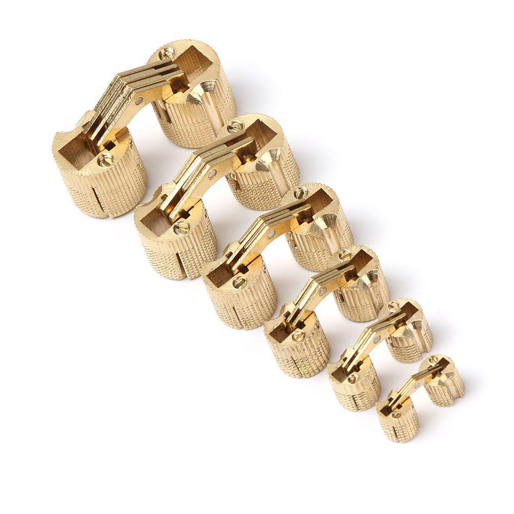 KUNHEV 1 Bản Lề Cửa Bằng Đồng Thau Hình Trụ Chất Lượng Cao