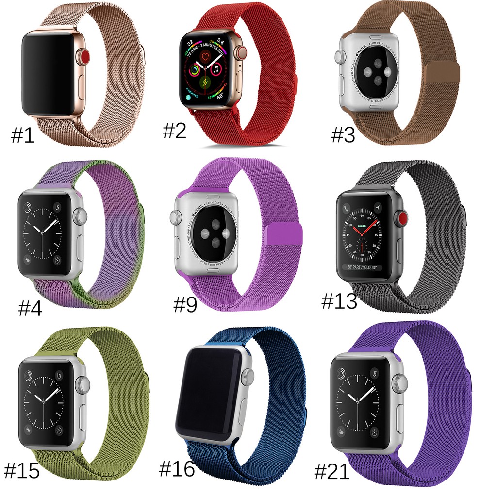 Dây Inox Milanese Thay Thế Cho ĐồNg Hồ Apple iWatch Series 1 / 2 / 3 / 4 / 5 44mm 42mm 40mm 38mm