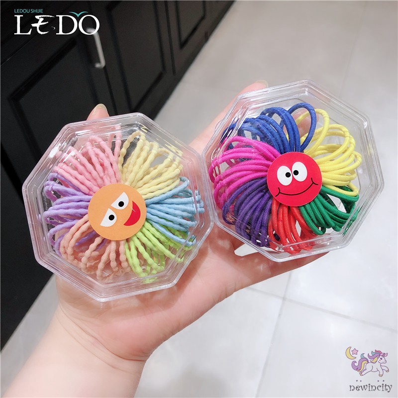 Dây Cột Tóc Màu Kẹo Ngọt Xinh Xắn Phong Cách Hàn Quốc Cho Nữ