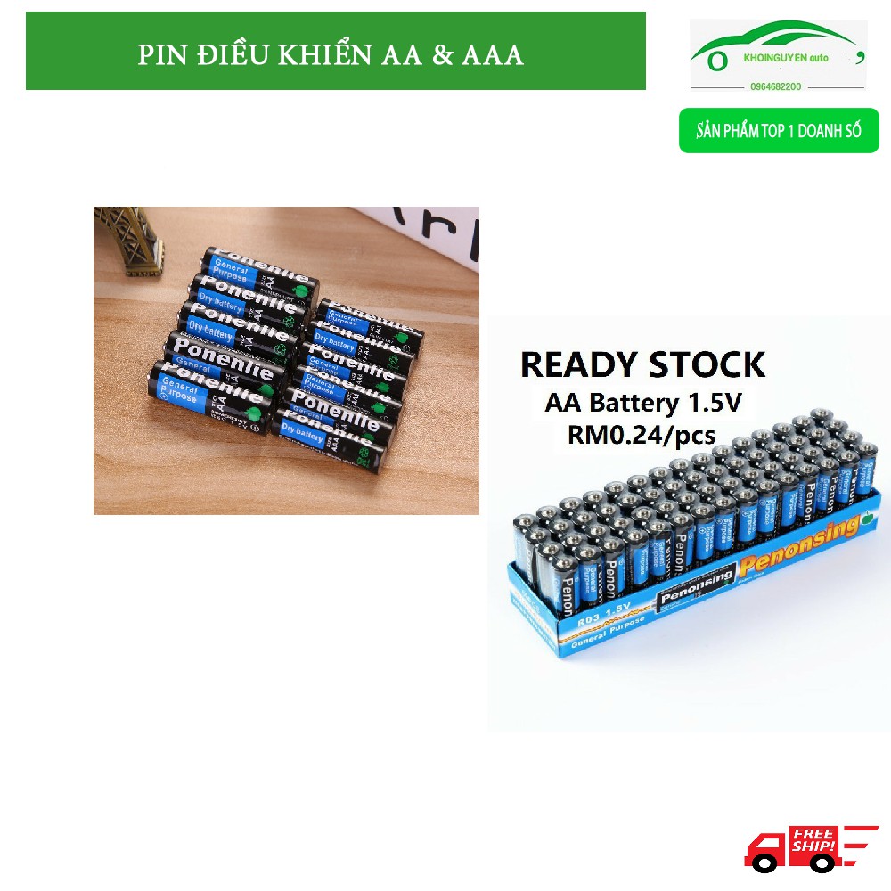 [XẢ KHO-THANH LÝ] Pin tiểu AA hoặc AAA cho tivi điều hòa nóng lạnh điều khiển đa năng 💯FREESSHIP 💯 chất lượng tốt giá rẻ