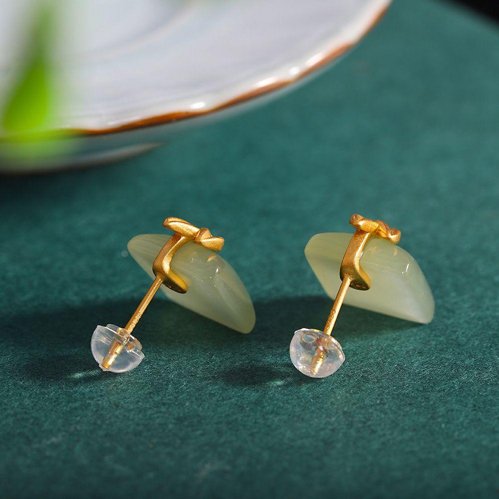 Đá Ngọc Bích ANEMONE|Vòng Cổ Choker Phong Cách Retro Ngọt Ngào Cho Nữ