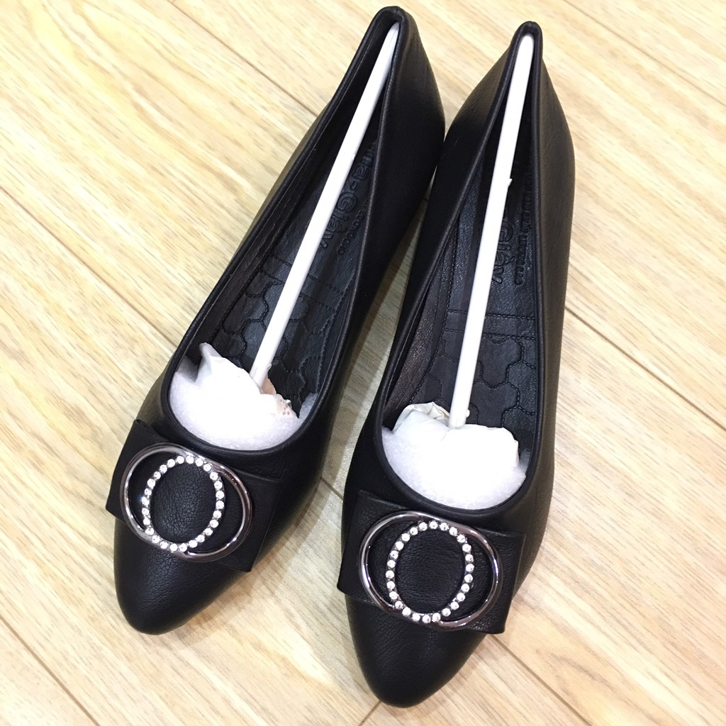Giày Búp Bê Đế 3cm, Da Lì Cao Cấp Siêu Bền - Hình thật M5