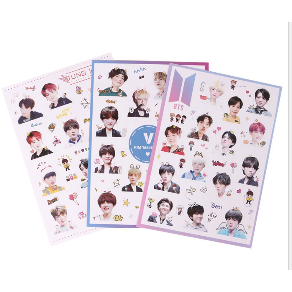 Sticker Dán Bts Jungkook Taehyung