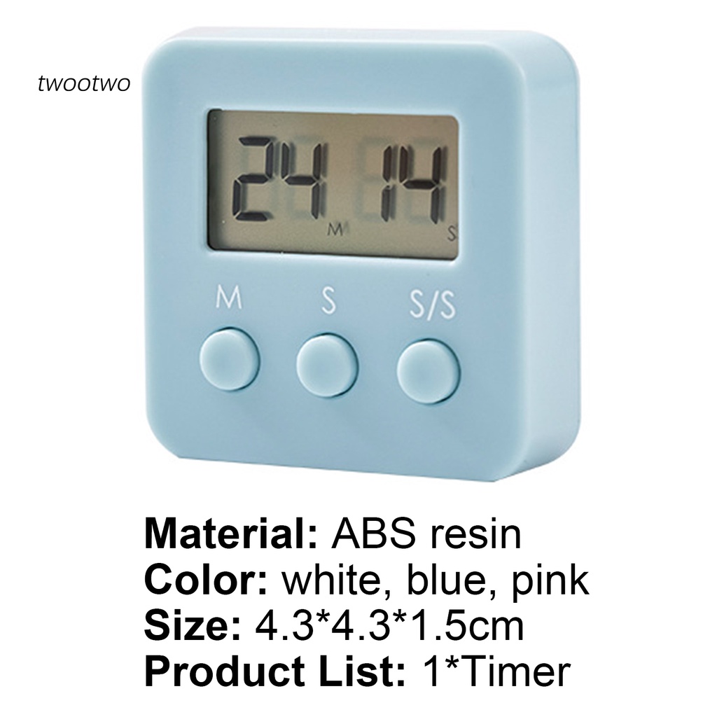 Đồng hồ bấm giờ bằng nhựa ABS từ tính phong cách Bắc Âu cho nhà bếp