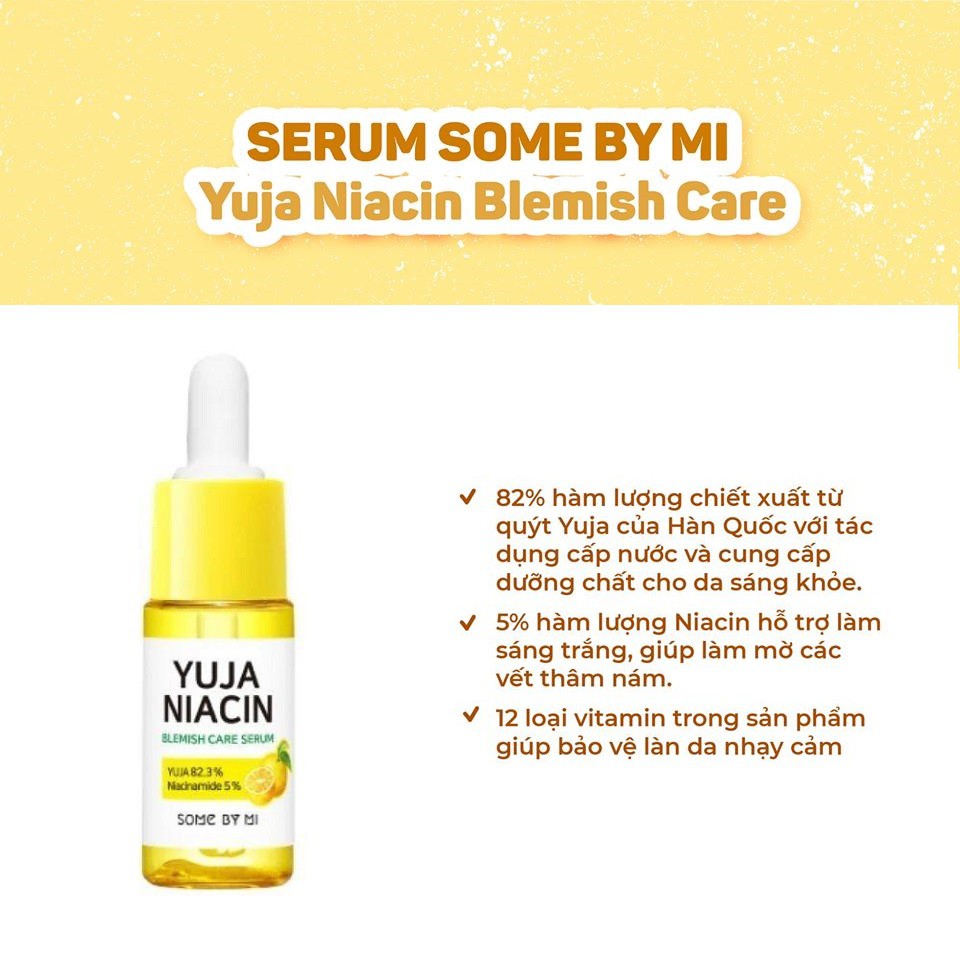 Bộ Kit 4 Món Dưỡng Da Trắng Sáng Mờ Nám , Tàn Nhang Some By Mi Yuja Niacin