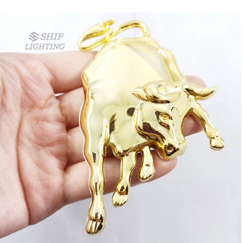 1 Miếng Dán Trang Trí Hình Logo Xe Lamborghini Bằng Kim Loại