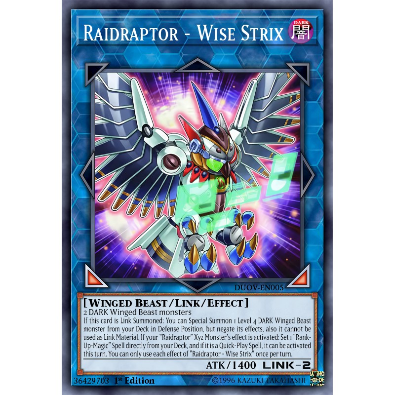 [ Bài Yugioh In ] Raidraptor Deck 2021 ( Tháng 1 )