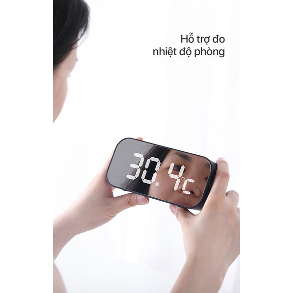 Loa Bluetooth ⚡FreeShip⚡  ACOME A5 5W Màn Hình LED Đồng Hồ Báo Thức - Hỗ Trợ Thẻ Nhớ &amp; Nghe FM