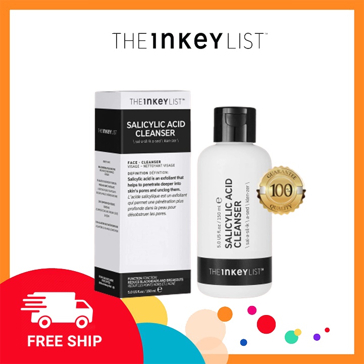 Sữa rửa mặt làm sạch sâu The INKEY List Salicylic Acid Cleanser 150ml