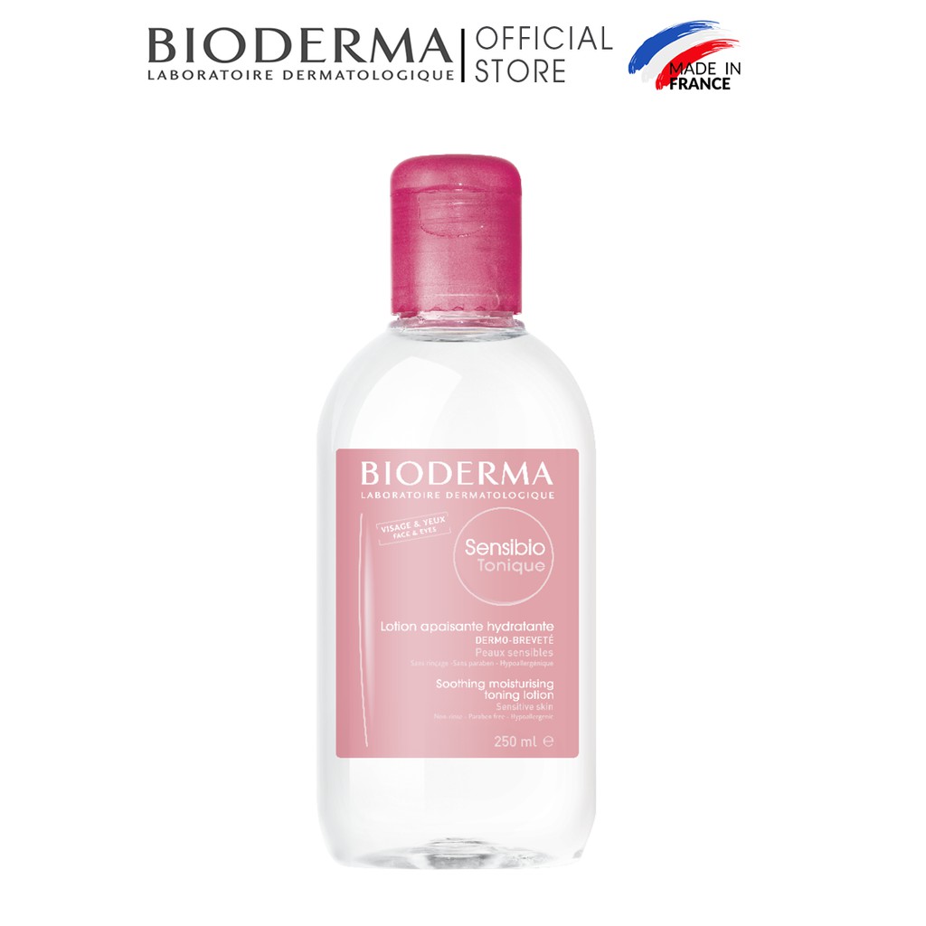 Dung dịch cân bằng dưỡng ẩm và làm dịu da Bioderma Sensibio Tonique 250ml