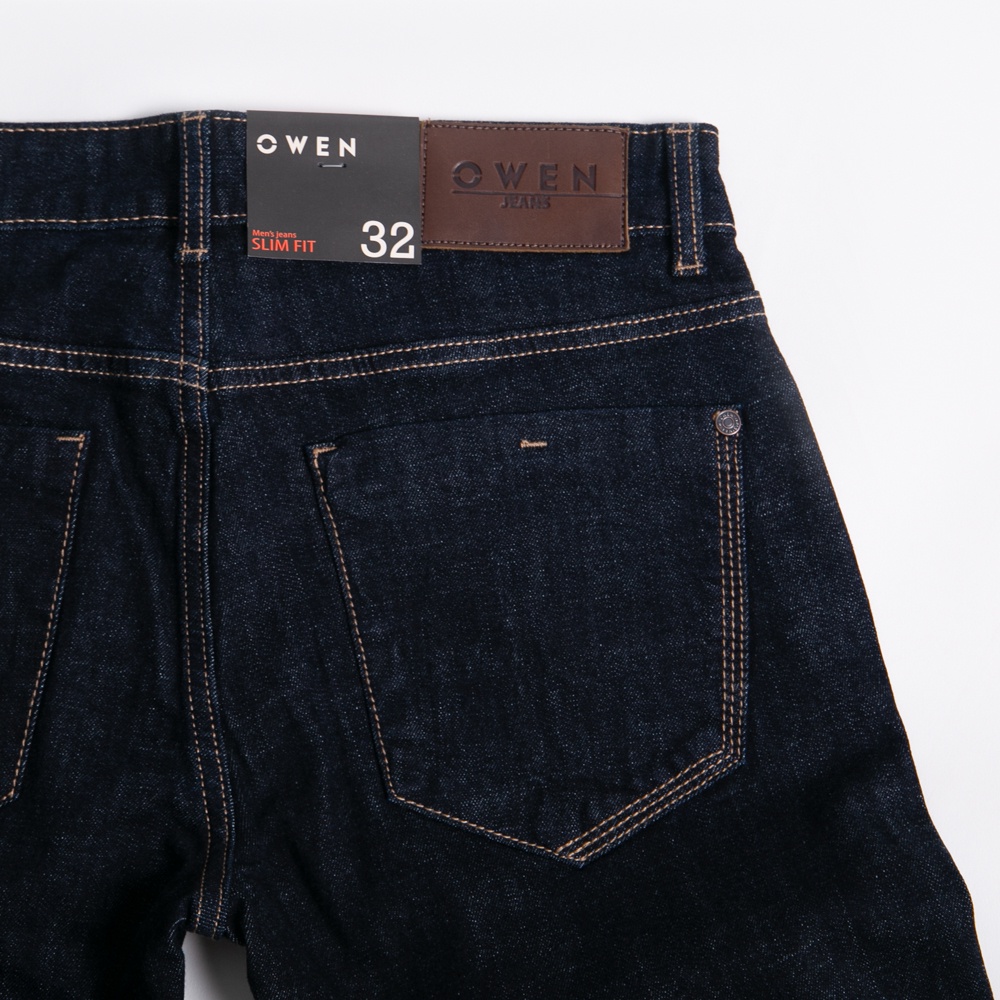 OWEN - Quần jean Slim Fit Xanh đậm - QJSL221489