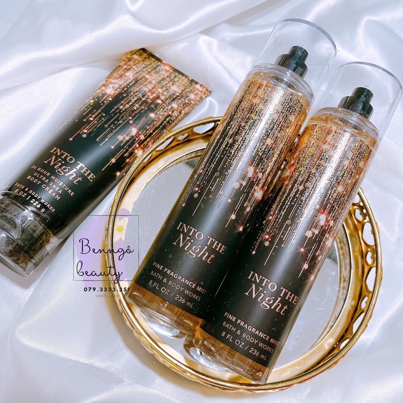 [BILL MỸ] INTO THE NIGHT - BỘ XỊT THƠM DƯỠNG THỂ BATH AND BODY WORKS