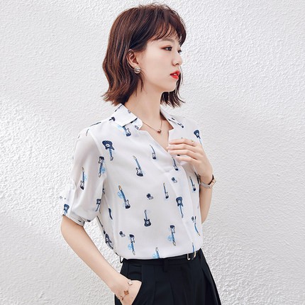 Áo Sơ Mi Nữ cây đàn Vải Chiffon lụa - Áo dành cho dân văn phòng, công sở