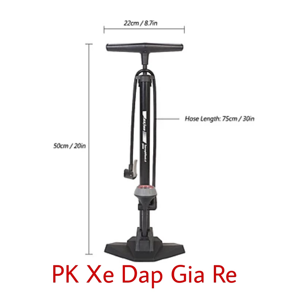 Bơm Sahoo Chính Hãng, Bơm Xe Đạp Sahoo Có Đồng Hồ Đo Áp Suất
