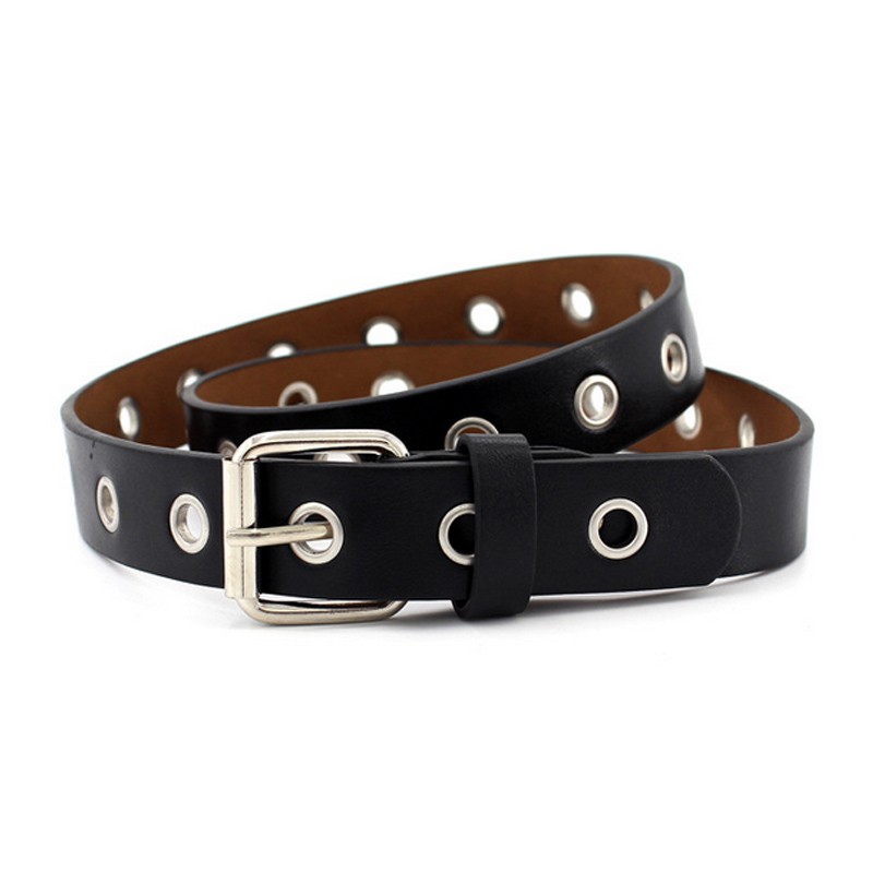 Dây thắt lưng da khóa kim loại thời trang cho nữ