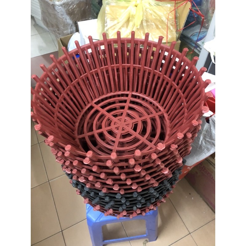 Chậu nhựa giả gỗ Phi 27 vs Phi 35 cm Size Đại ☘️ Tặng kèm móc treo ✅