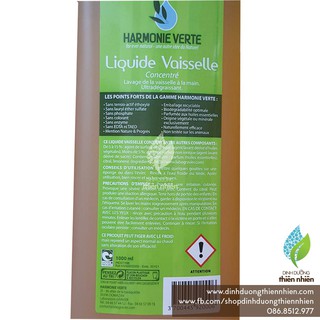 Nước rửa bát Harmonie Verte 1L