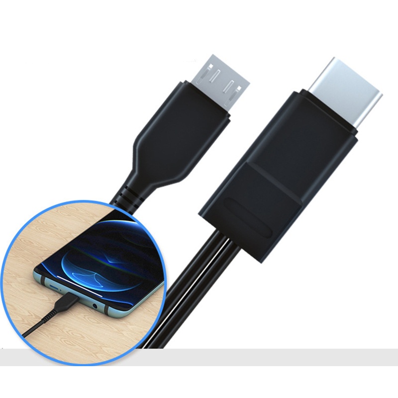 Dây Cáp Sạc USB Type C 2 Trong 1 Cho Điện Thoại