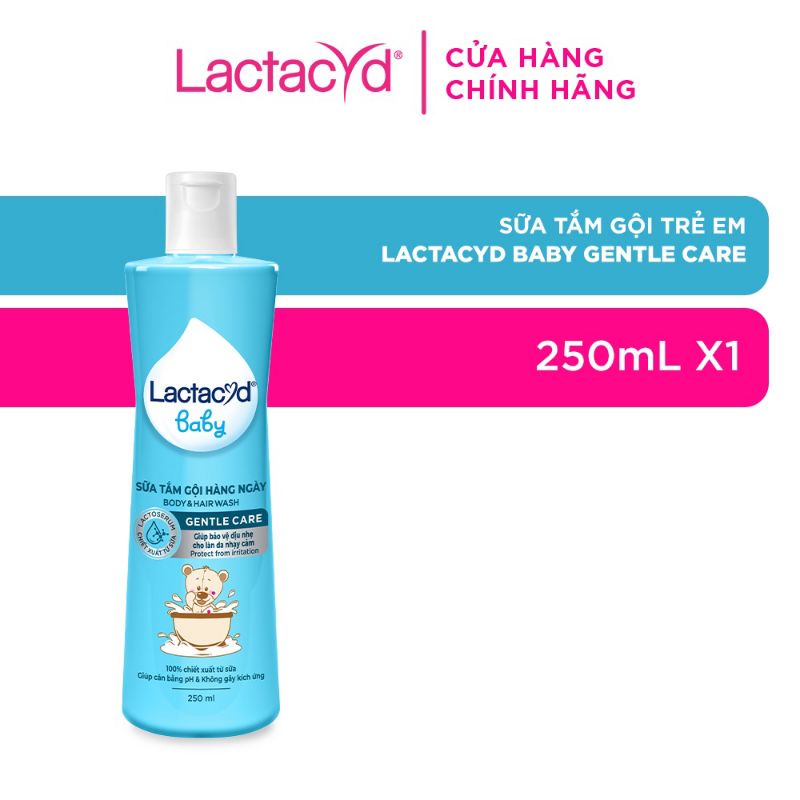 Sữa tắm gội trẻ em lactacyd baby millky 500ml