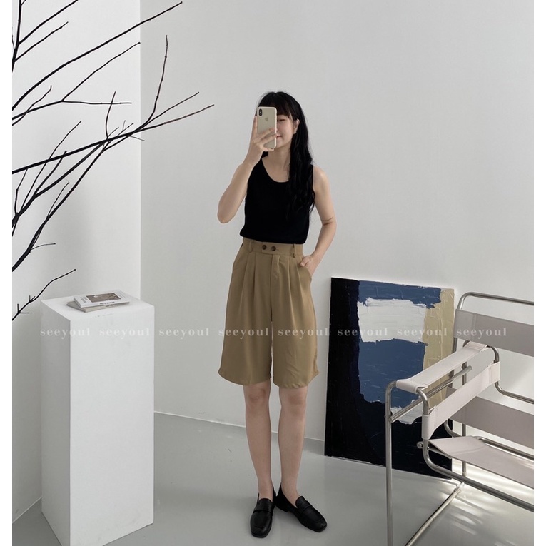 Quần Short Ngố Vải ( Hình Thật)
