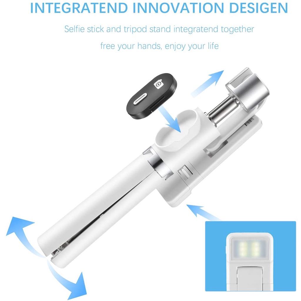 Gậy Tự Sướng Bluetooth 2021 Có Thể Tháo Rời Cho Iphone 12 / 11 / 10 / Xr / X / Pro Và Android | BigBuy360 - bigbuy360.vn