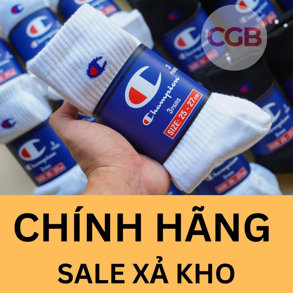 Vớ/Tất 𝗖𝗛𝗔𝗠𝗣𝗜𝗢𝗡 Cổ Cao - Công Nghệ Thấm hút mồ hôi cực tốt