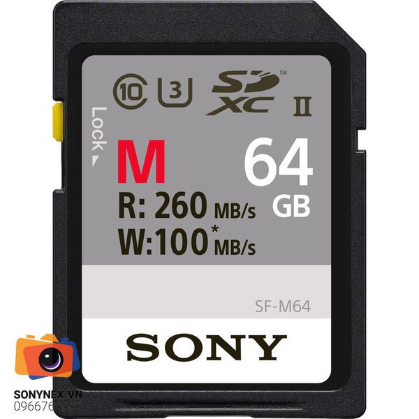 Thẻ nhớ Sony 64GB 260 MB/s M Series UHS-II SDXC (U3) | Nhập khẩu