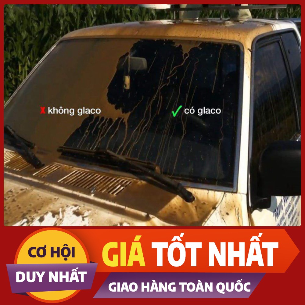 Phủ Nano Kính lái ô tô chống nước tuyệt đối Glaco Roll On - chính hãng Soft99