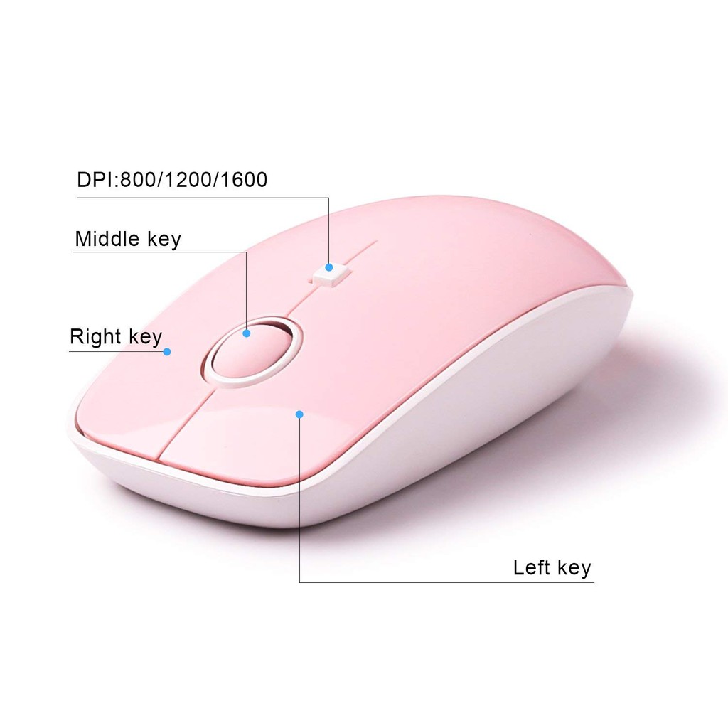 Bộ bàn phím và chuột không dây 3 nút cho PC / Laptop