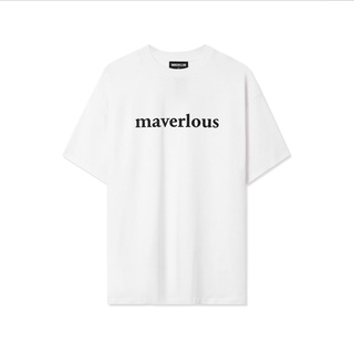Áo thun maverlous logo bling/white