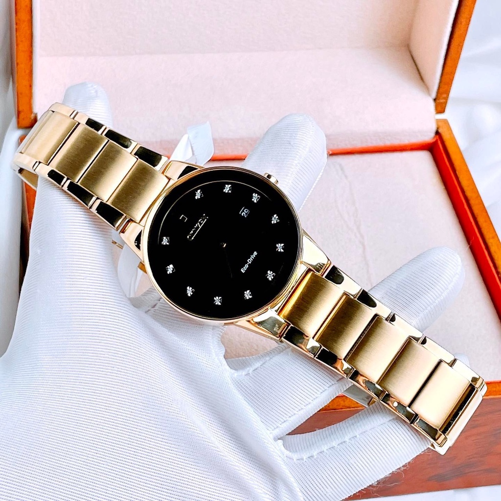 Đồng Hồ Nam CITIZEN AXIOM BLACK DIAL MEN'S WATCH AU1062-56G Chính Hãng Tặng Dây Da Cao Cấp