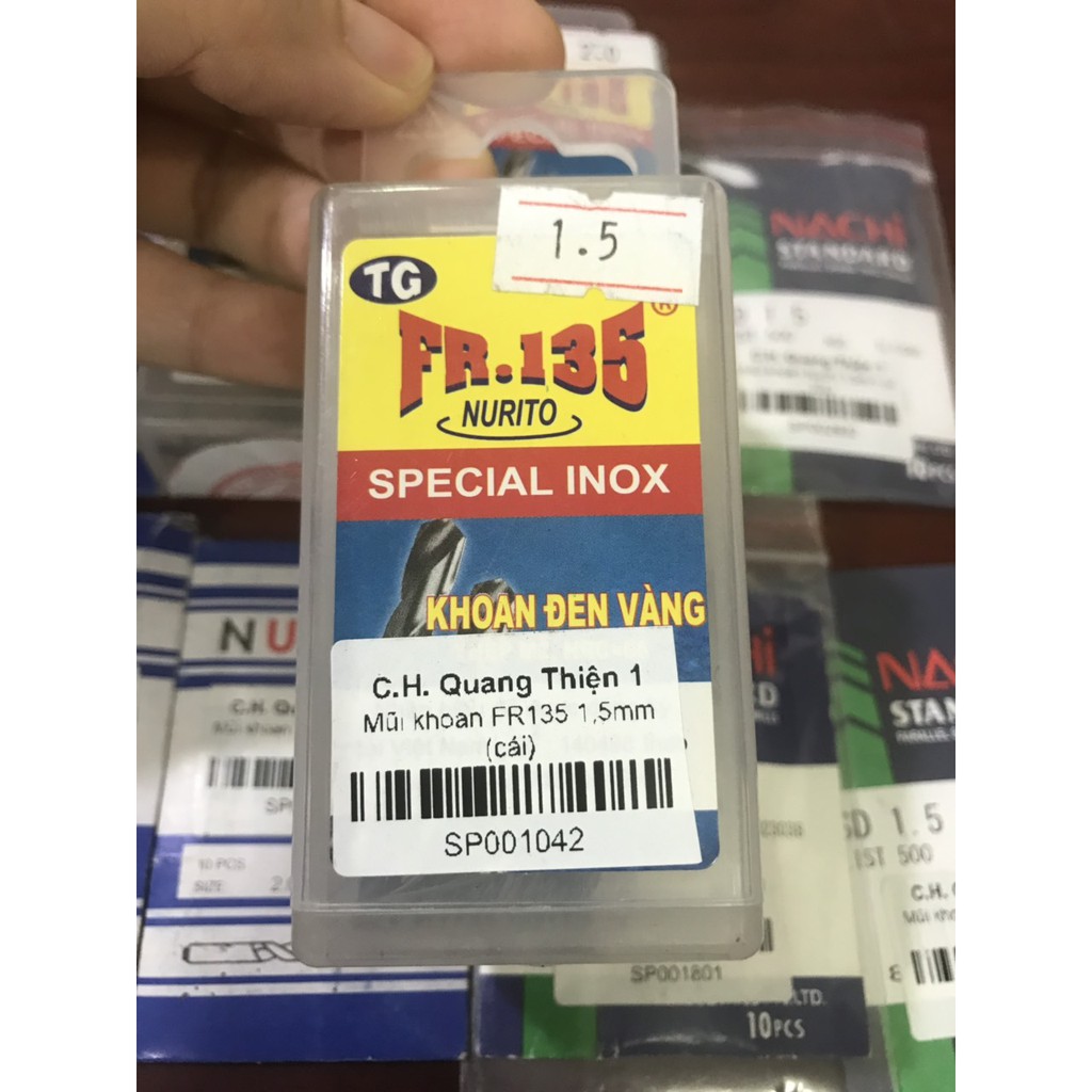 Mũi khoan sắt FR135 từ 1.5mm đến 4.5mm