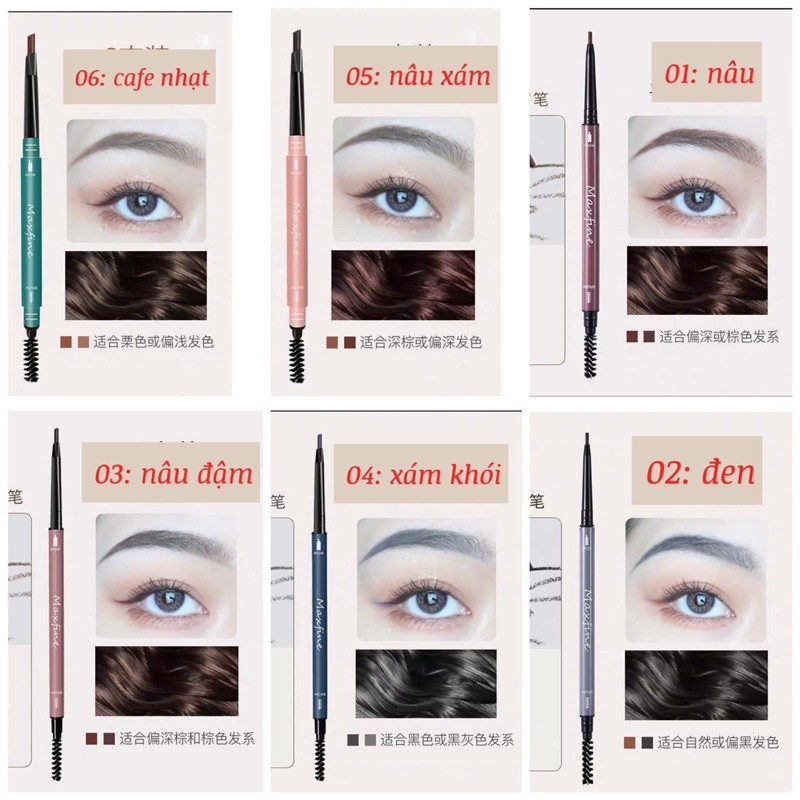 Chì kẻ lông mày Maxfine (set 3 cây) | BigBuy360 - bigbuy360.vn