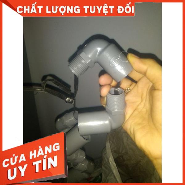 Co nối ống nhựa răng ngoài phi 21 và 27,co răng ngoài ống nước